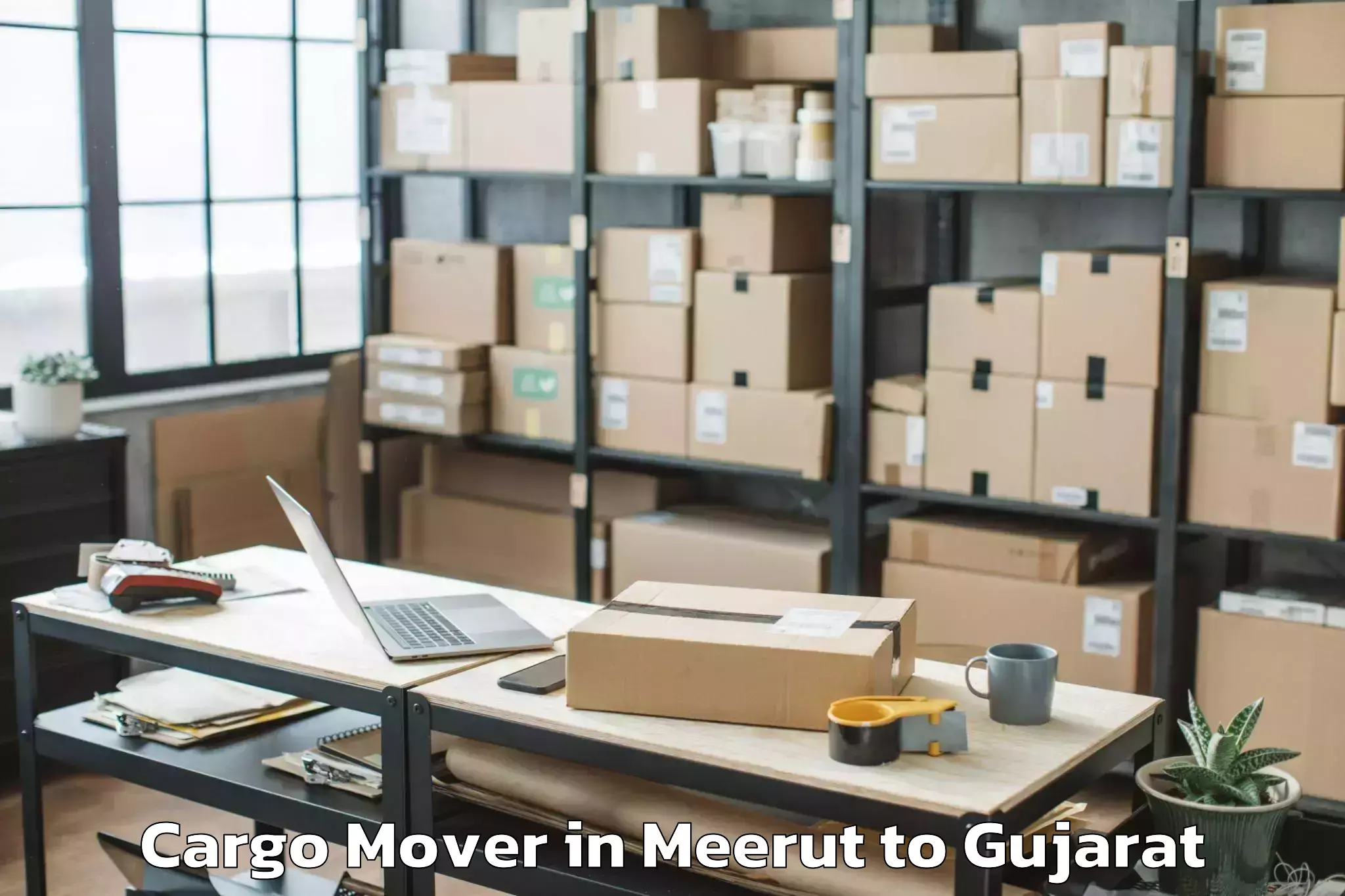 Affordable Meerut to Manavadar Cargo Mover